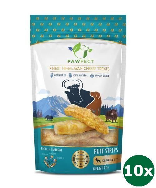 Pawfect chew yak kaas puff strips