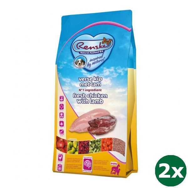 Renske super premium puppy kip / lam hondenvoer