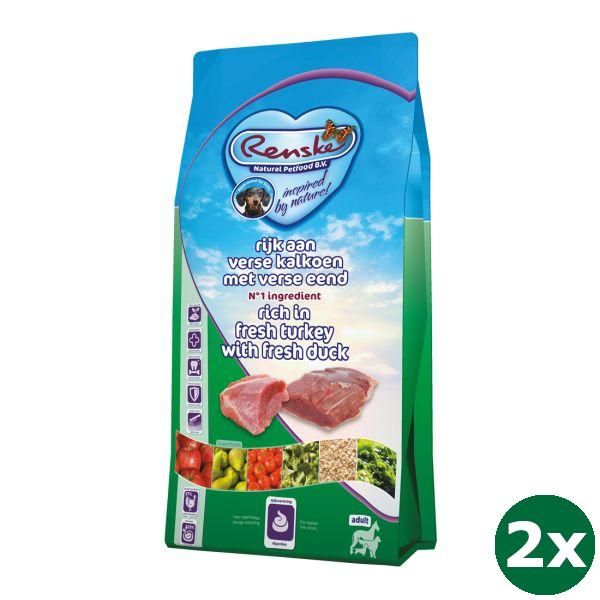 Renske super premium adult kalkoen / eend hondenvoer