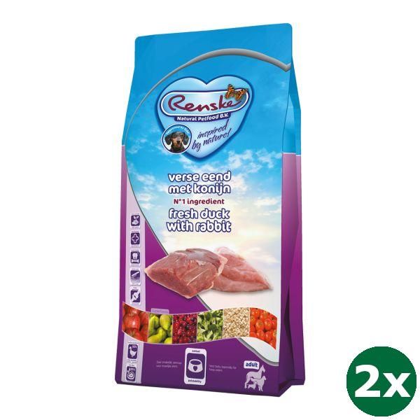 Renske super premium adult eend / konijn hondenvoer