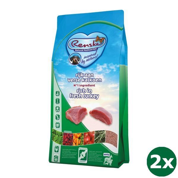 Renske Super Premium Senior Kalkoen Graanvrij Hondenvoer