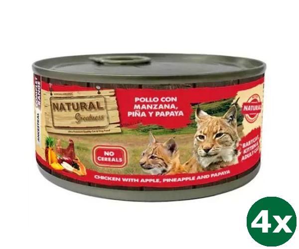 Natural greatness chicken / apple / pineapple / papaya kattenvoer