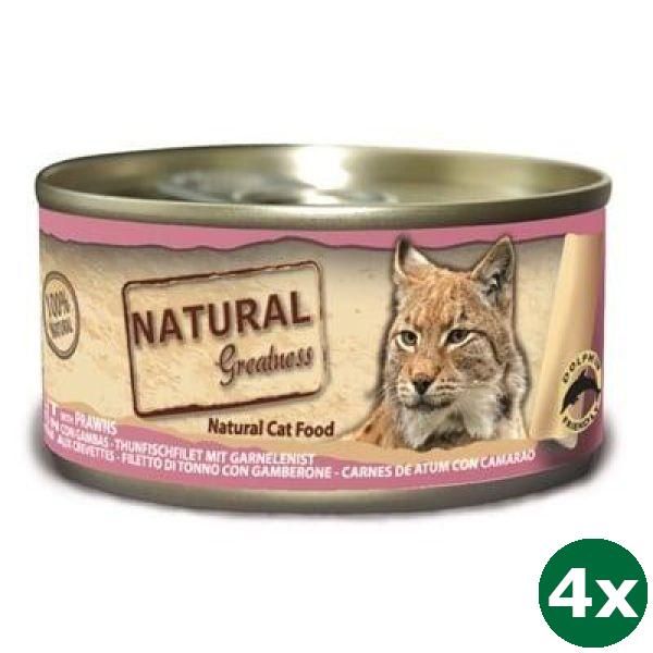Natural greatness tuna fillet / prawns kattenvoer