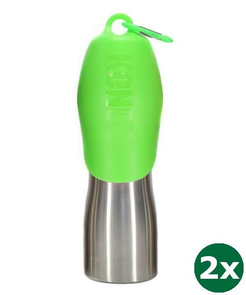 Kong h2o drinkfles rvs groen