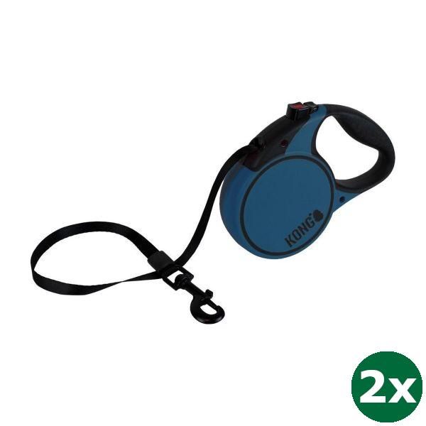 Kong rollijn voor hond terrain blauw
