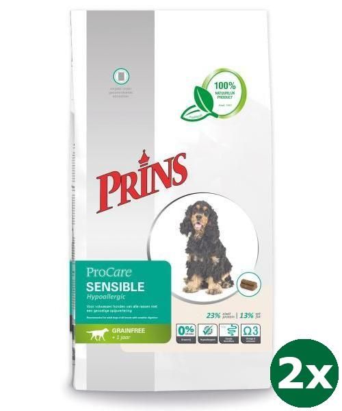 Prins procare graanvrij sensible hypoallergic hondenvoer