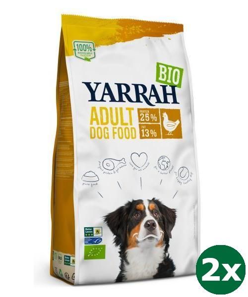 Yarrah Dog Biologische Brokken Kip Hondenvoer