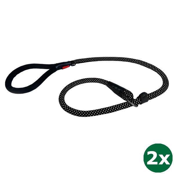 Kong hondenriem retriever touw met stop zwart