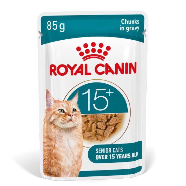 Royal canin ageing 15+ in gravy (brokjes in saus) kattenvoer