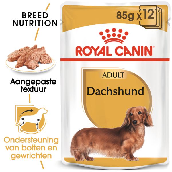 Royal Canin Dachshund Adult In Loaf (paté In Saus) Hondenvoer