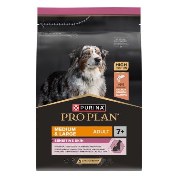 Pro Plan Medium & Large Adult 7+ Sensitive Skin Zalm Hondenvoer