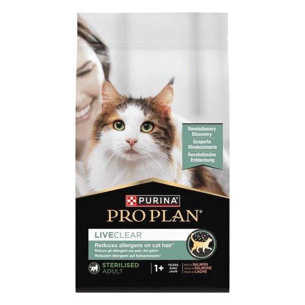 Pro Plan Liveclear Sterilised Adult 1+ Jaar Zalm Kattenvoer