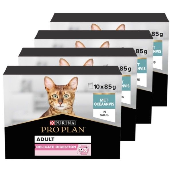 Pro Plan Adult Delicate Digestion In Saus Met Oceaanvis Kattenvoer
