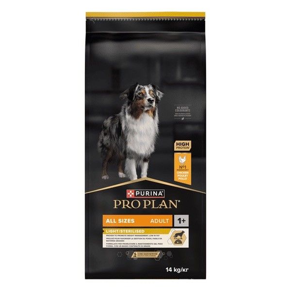 Pro Plan All Sizes Adult Light / Sterilised Kip Hondenvoer