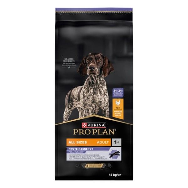 Pro Plan All Sizes Adult Protein & Energy Kip Hondenvoer