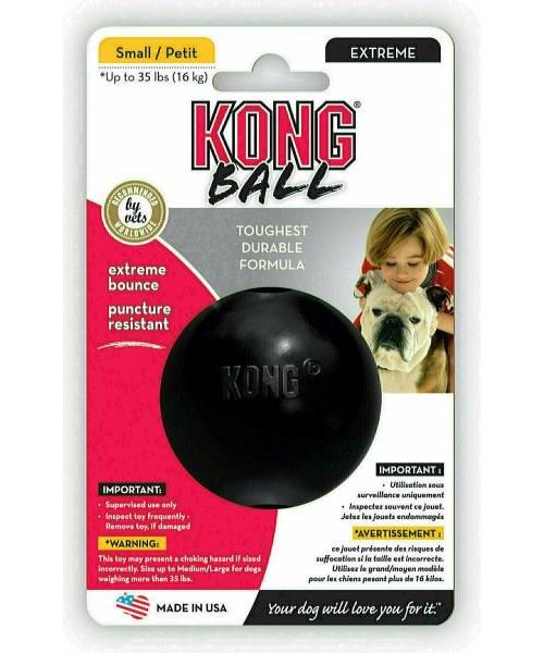 Kong extreme rubber bal zwart