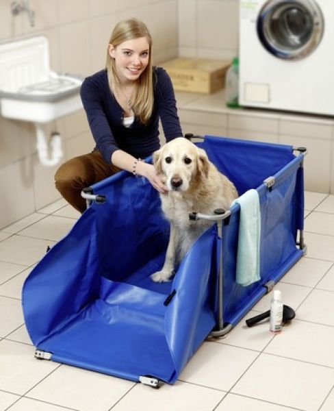 Karlie doggy shower blauw grote hond