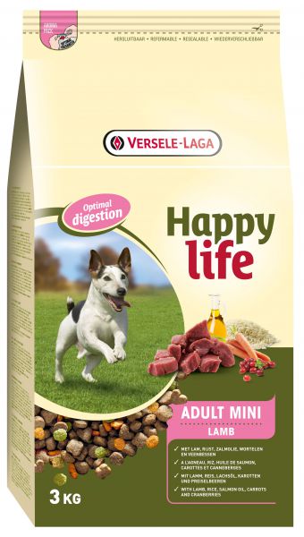 Happy life adult mini lamb hondenvoer
