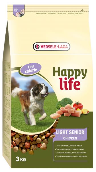 Happy life light senior chicken hondenvoer