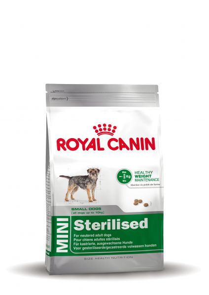 Royal Canin Mini Sterilised slechts € 49,23 voor 8 Kg.