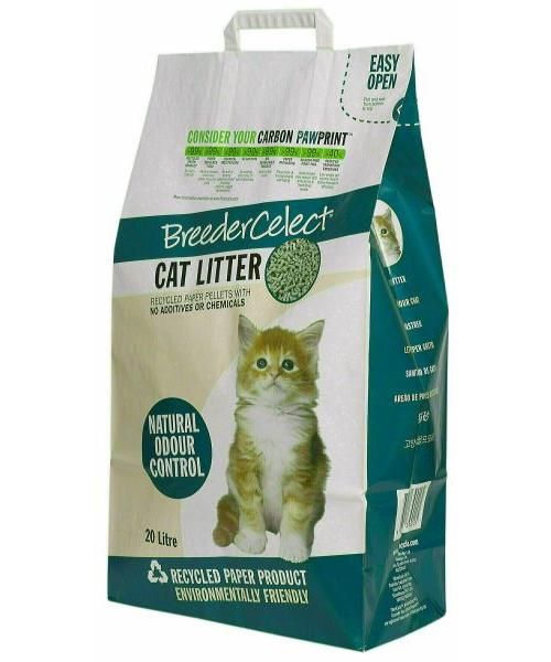BREEDERCELECT GERECYCLED KATTENBAKVULLING