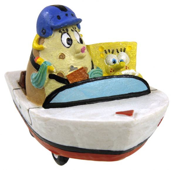 Ornament spongebob met ms puff in boot