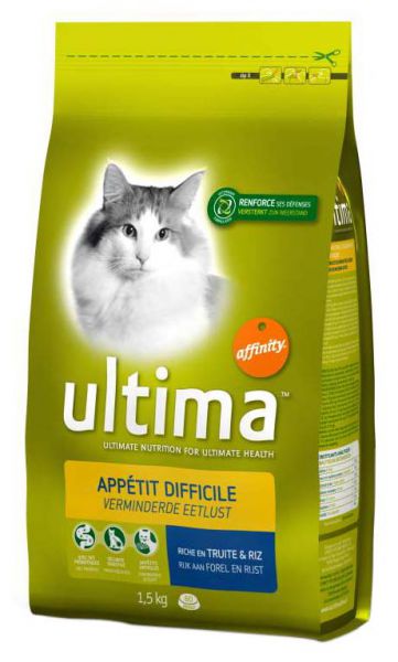 Ultima kat verminderde eetlust kattenvoer