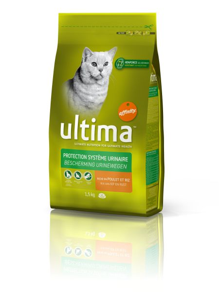 Voorbijgaand hart kromme Ultima Kat Adult Urinary Kattenvoer slechts € 13,19 voor 1,5 Kg.