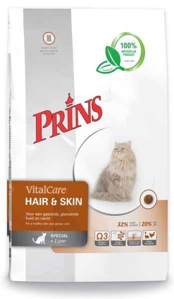 Prins cat vital care adult hair&skin kattenvoer