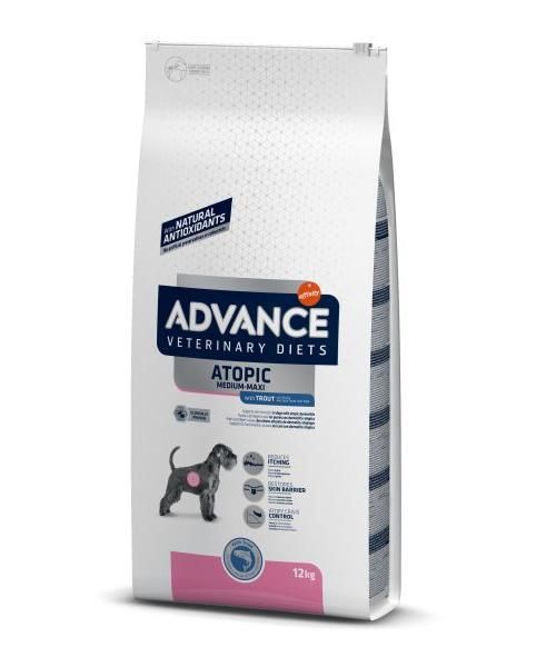 Advance veterinary diet dog gevoelige huid medium / maxi hondenvoer