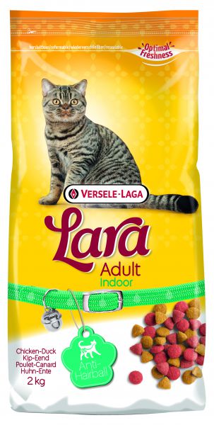 Lara adult indoor kip/eend kattenvoer
