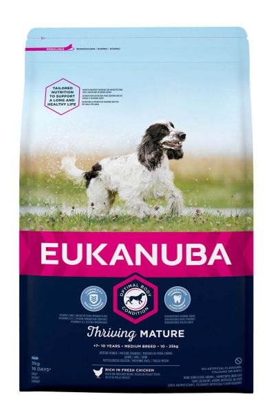 Eukanuba dog mature/senior medium breed hondenvoer