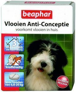 Mand lunch drinken Beaphar Vlooien Anticonceptie slechts € 15,80 voor Grote Hond 21-40 Kg.