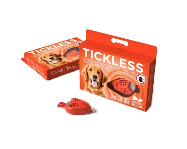 Tickless voor hond en kat oranje