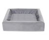 Bia Bed Royal Fluweel Overtrek Hondenmand Grijs