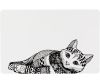 Trixie Placemat Kat Wit / Zwart
