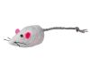 TRIXIE SET MUIZEN PLUCHE MET CATNIP WIT / GRIJS