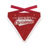 PLENTY GIFTS KERST BANDANA MERRY CHRISTMAS GLITTER ROOD