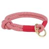 Trixie Halsband Voor Hond  Soft Rope Halfslip Rood / Creme