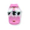 Croci Hondentrui Met Veren Roze / Wit