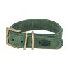 Trixie Halsband Voor Hond  Pure Leer Saliegroen
