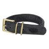 Trixie Halsband Voor Hond  Pure Leer Zwart