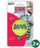 Kong Squeakair Bal Met Touw Geel / Blauw