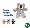 Kong Cat Softies Patchwork Bear Assorti