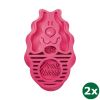 Kong Zoomgroom Rubber Borstel Roze