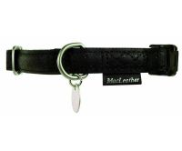Macleather halsband voor hond zwart