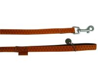 Macleather looplijn voor hond bruin