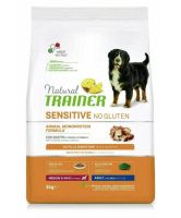 Natural trainer sensitive adult medium duck glutenvrij hondenvoer