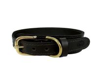 Sazzz halsband voor hond  pioneer classic leer donkerbruin