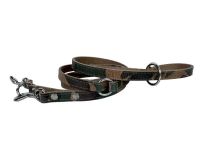 Sazzz hondenriem fearless vintage verstelbaar leer camouflage
